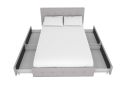 Dorel Rose Linen Upholstered Storage Bed Frame