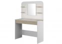 Trasman Secret Vanity Table Oak & White