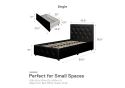 Dorel Dakota Faux Leather Storage Bed