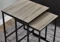 Dorel Stewart Nesting Tables Weathered Oak