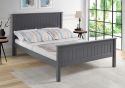 Limelight Taurus High Foot End Wooden Bed Frame made from solid wood classic style single small double double king sizes grey dark grey and white