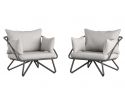 Novogratz Teddi Outdoor Lounge Chairs 2 Piece