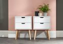 GFW Nyborg Pair Of  2 Drawer Bedside