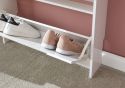 GFW Narrow High Gloss 3 Tier Shoe Cabinet