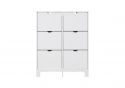 GFW Narrow 6 Drawer Shoe Cabinet