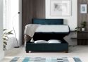 Kaydian Walkworth Fabric Ottoman Bed Frame in Ocean Blue