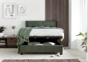 Kaydian Walkworth Fabric Ottoman Bed Frame in Winter Moss Green